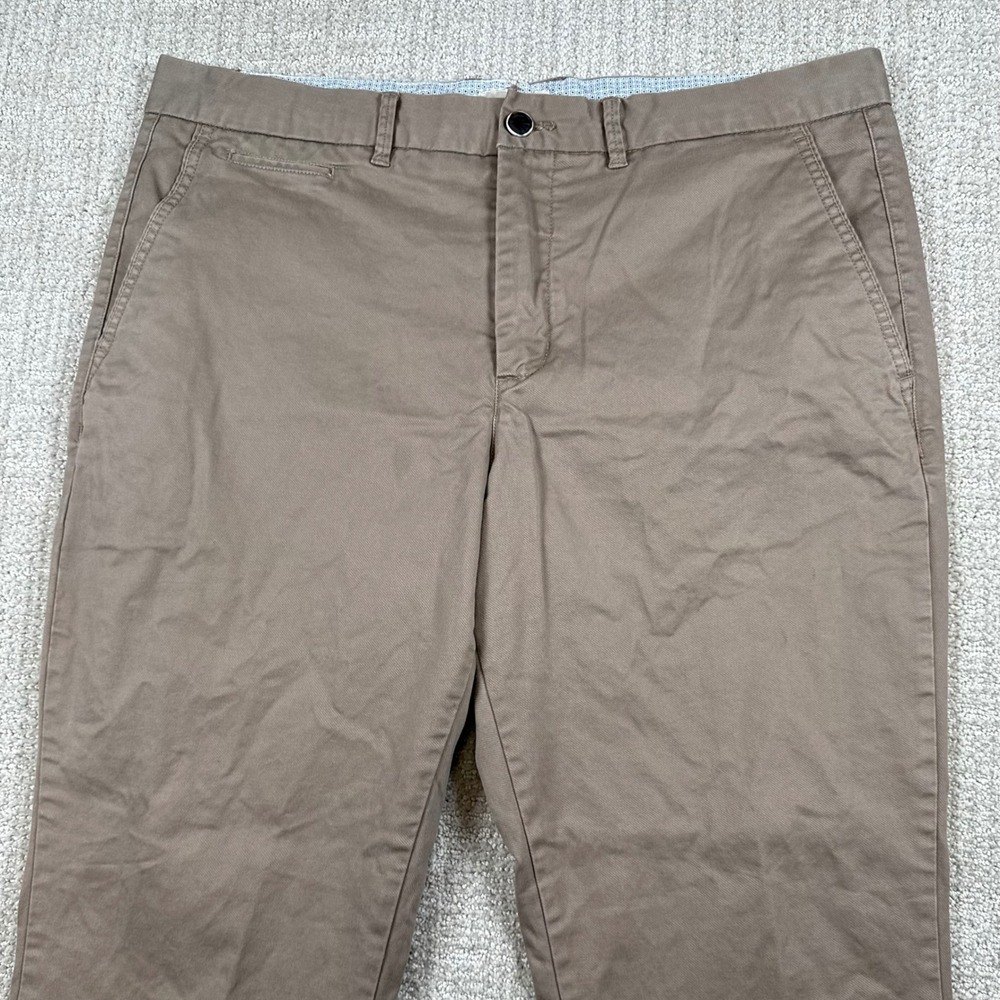 Perk Mens 38x30 Faded Brown Slim Fit Stretch Feel Good Chino Pants